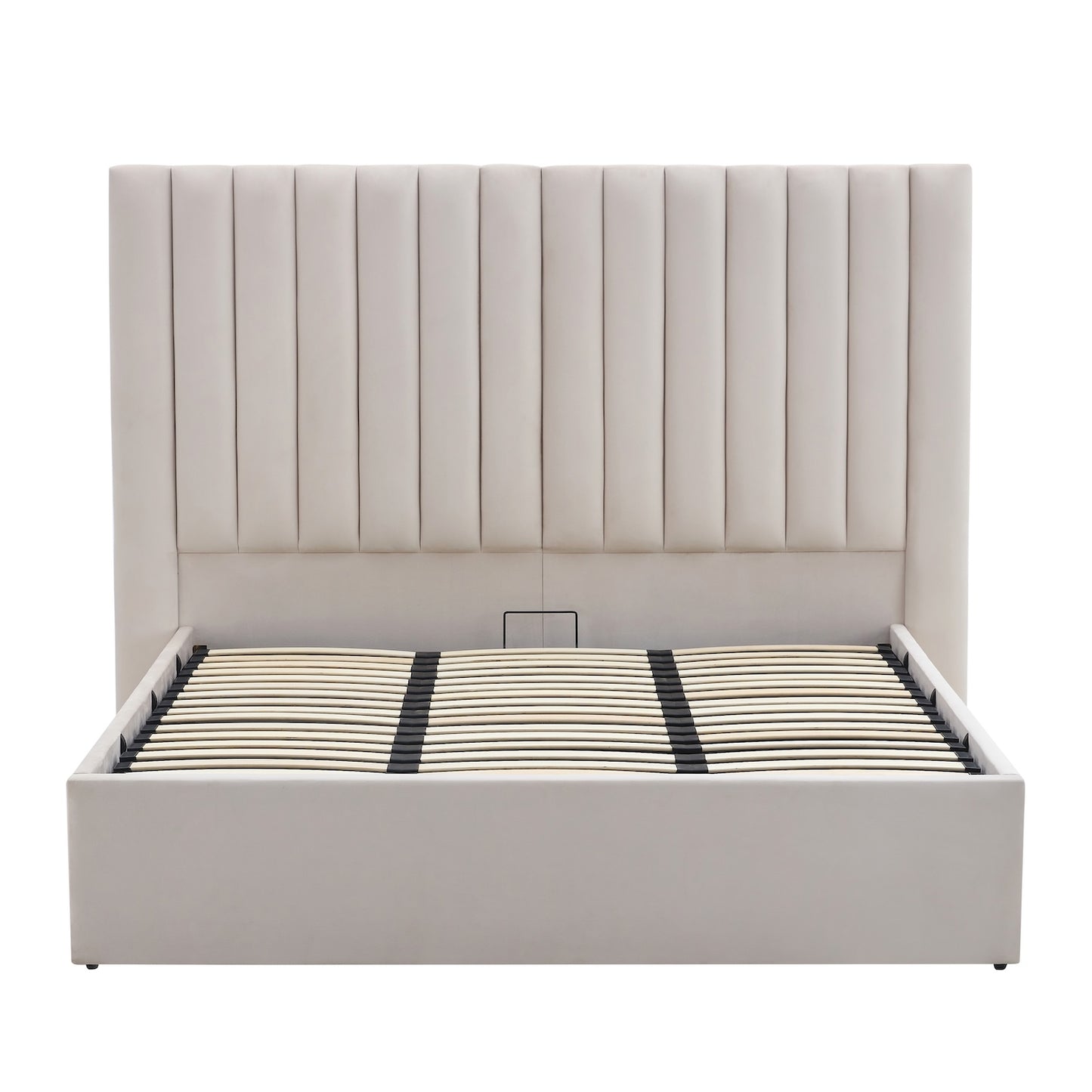 Marbella Bett mit Bettkasten, Beige, 180x200cm